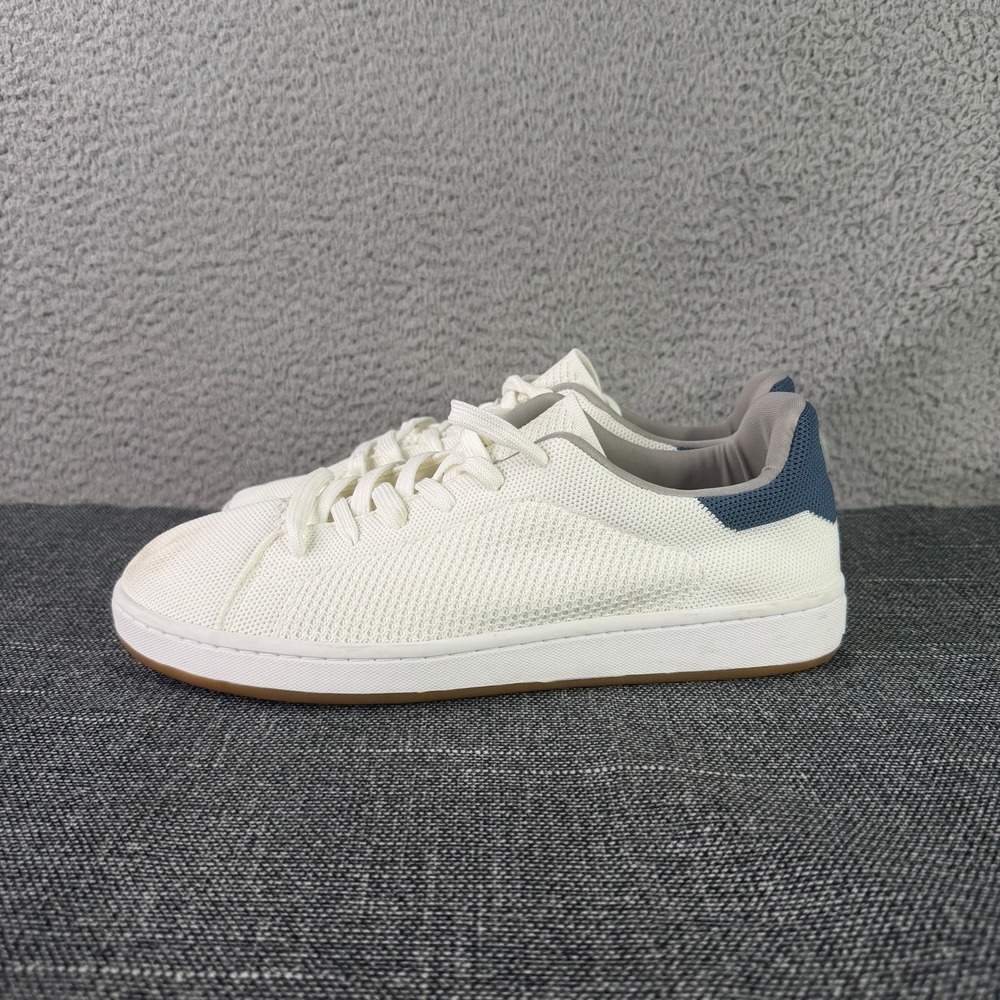 SUAVS The Zilker Sneakers Mens 11 Cream White Blue Digital Knit Low Top Shoes